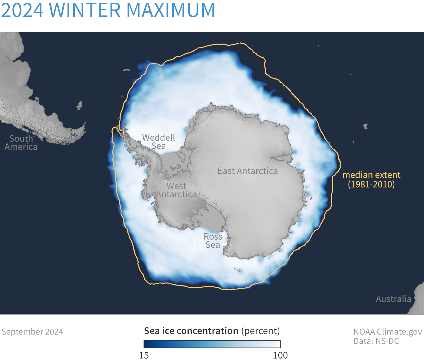 Image of a map of the Antarctic Sea Ice Extent - Maximum dataset Antarctic Sea Ice Extent - Maximum