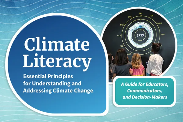 small image of the front page of the Climate Literacy Guide