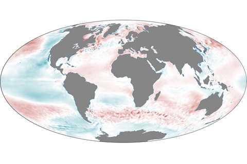 Global map of sea surface temperatures, 2011