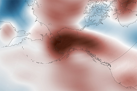 Alaska unseasonably warm in January 2014
