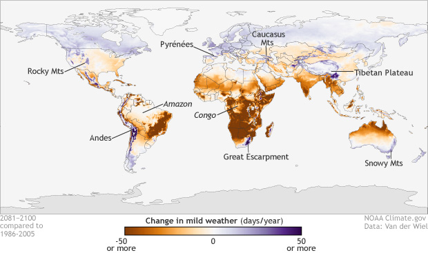 Mild weather losses from climate change won't be shared equally