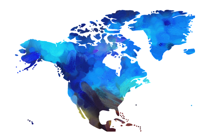 North America map
