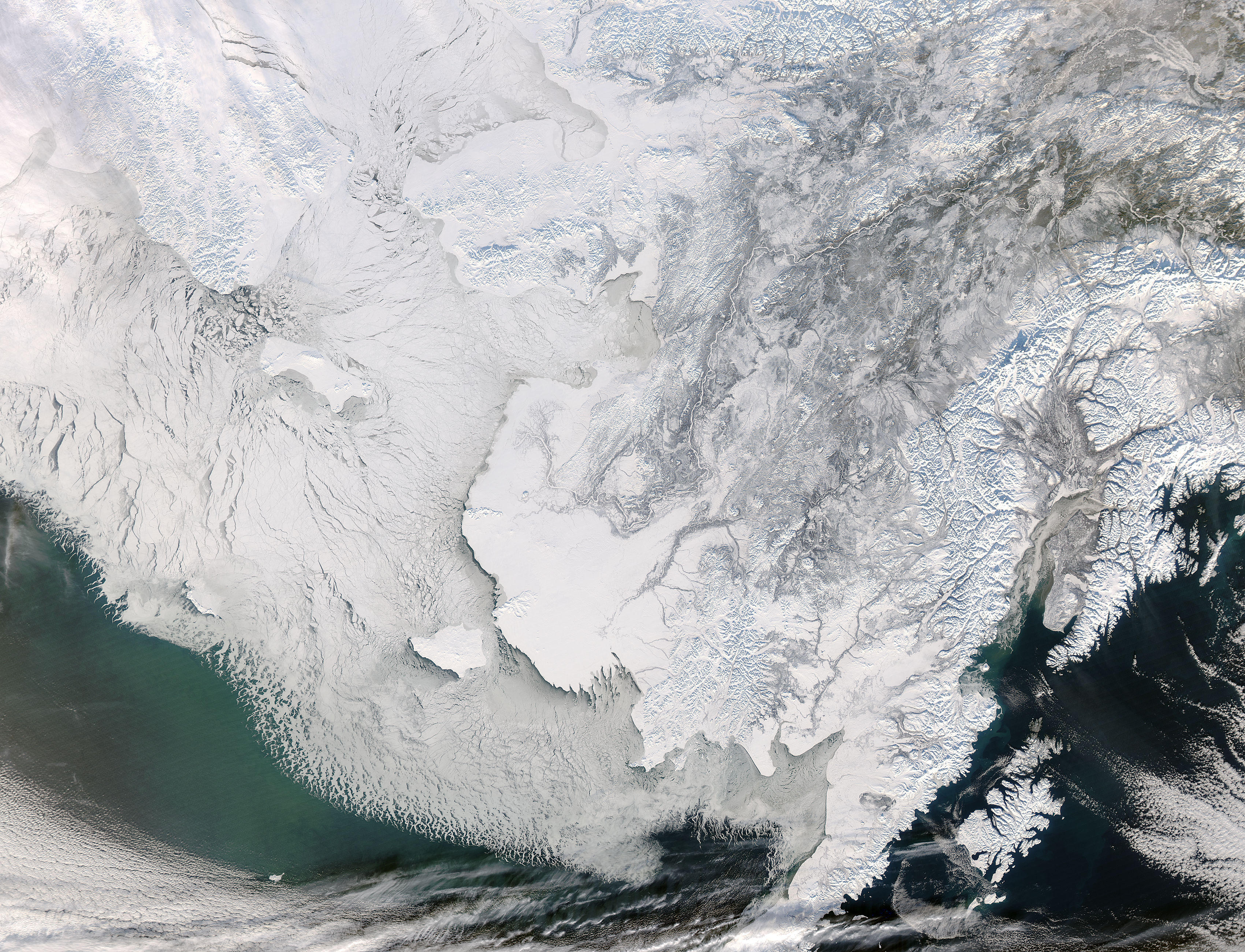 Alaska satellite image