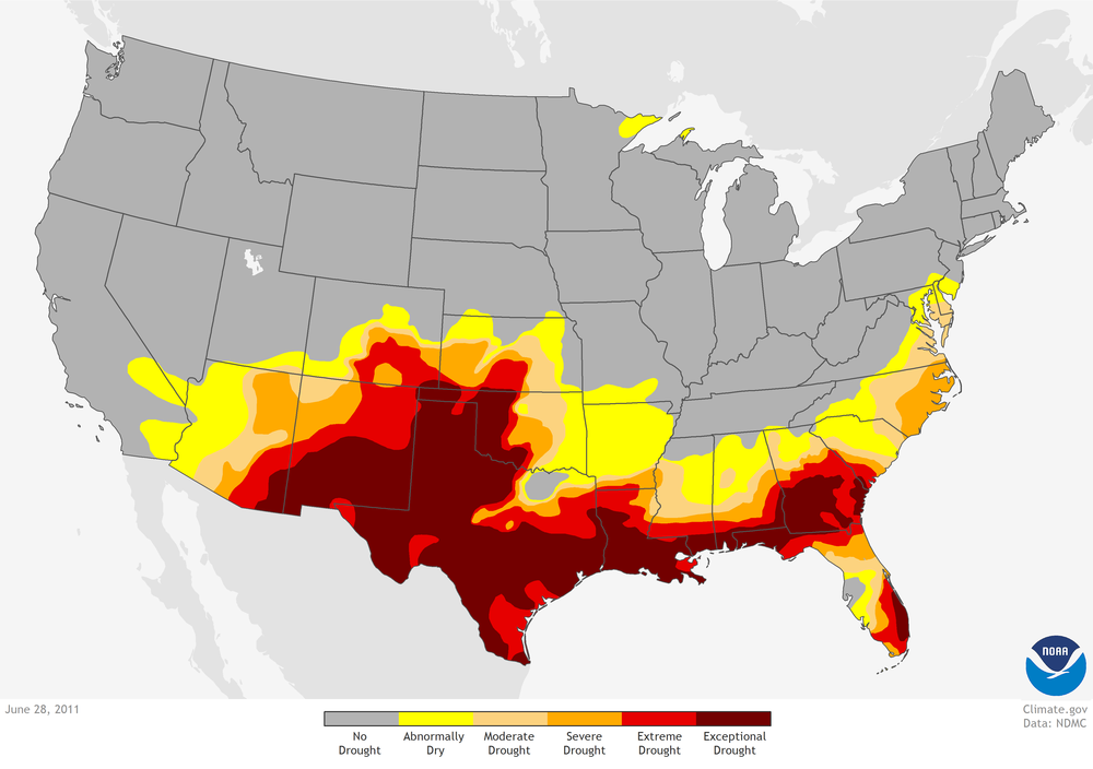 2011 drought map