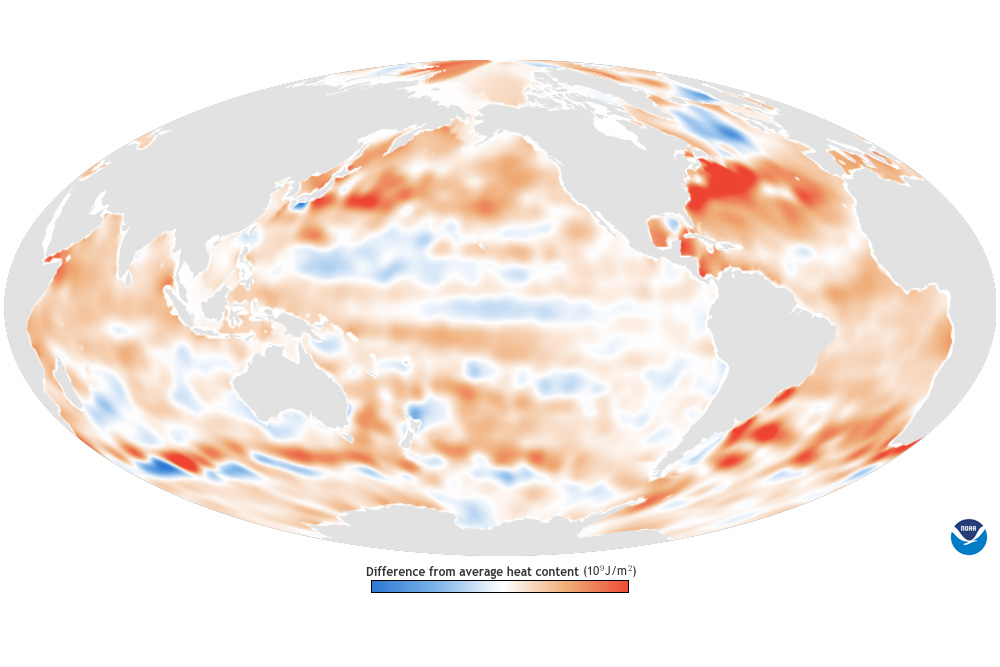 Ocean Heat Content - Yearly Difference from Average thumbnail