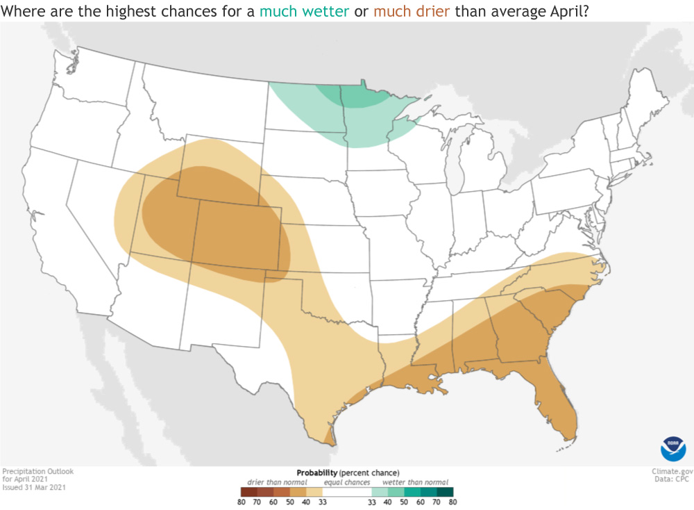 Precipitation anomaly map