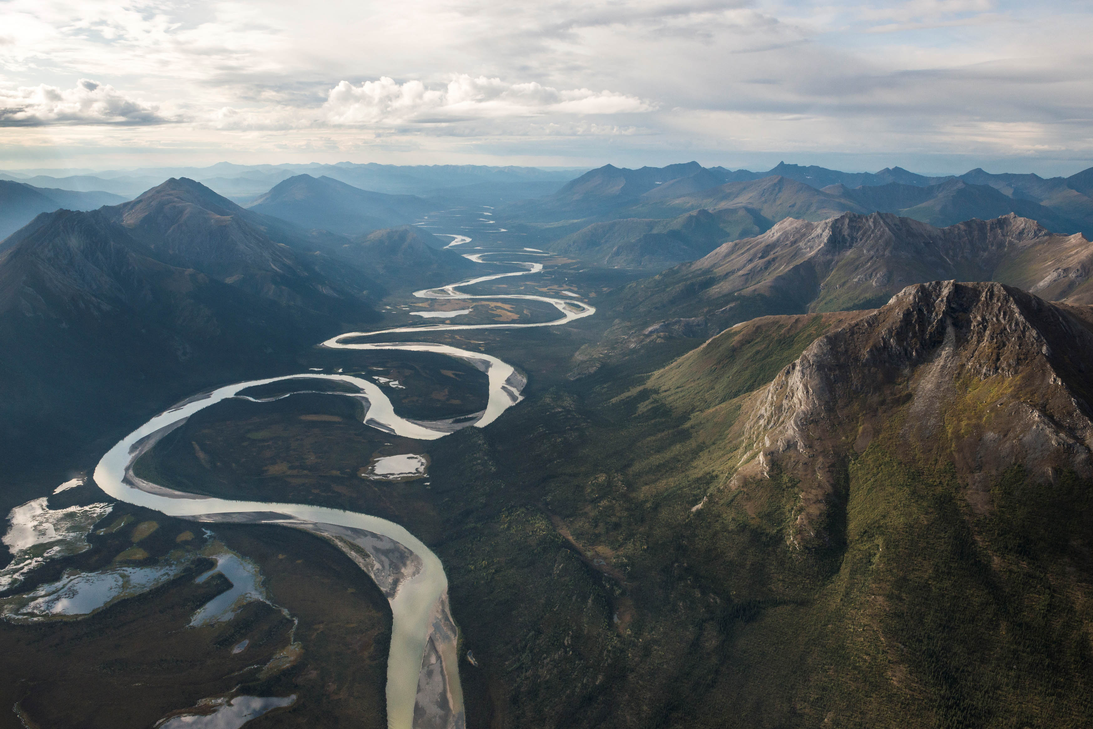 River in Brooks Range Mountains