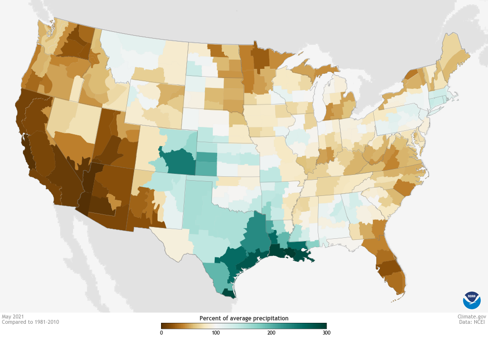 May precip anomalies