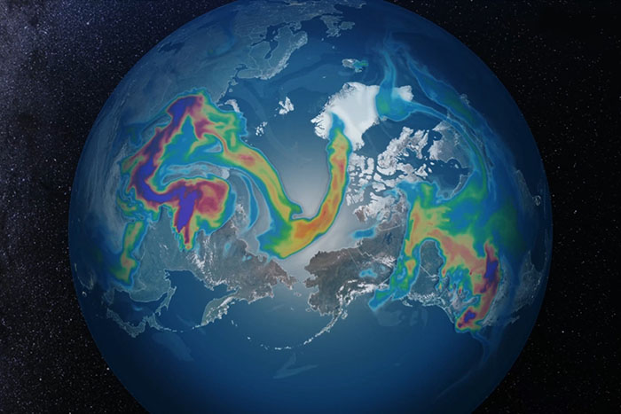 Atmospheric smoke density