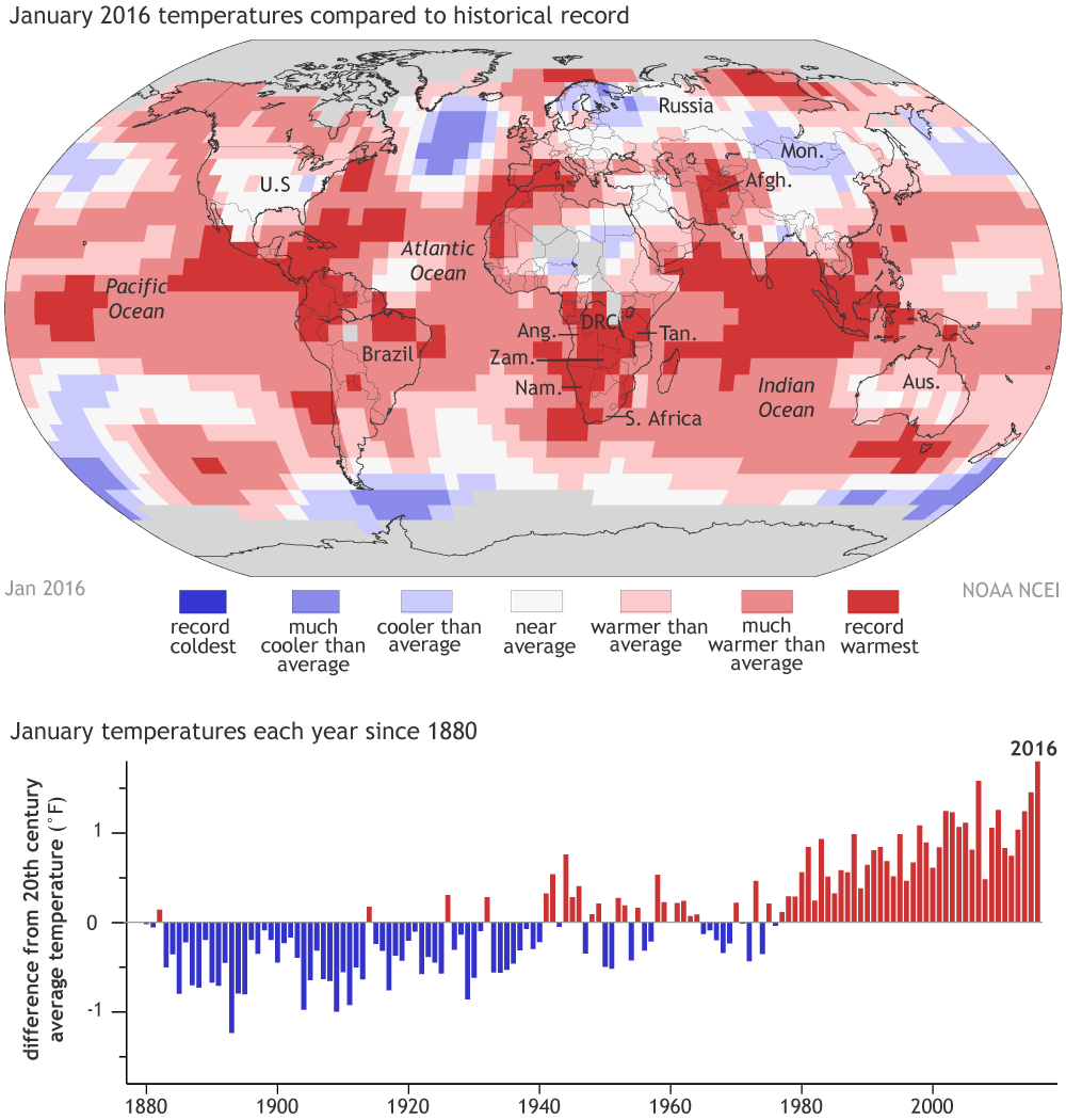 January 2016: Earth still on a hot streak 