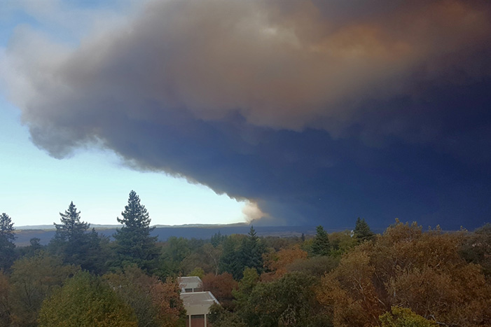 Camp Fire smoke