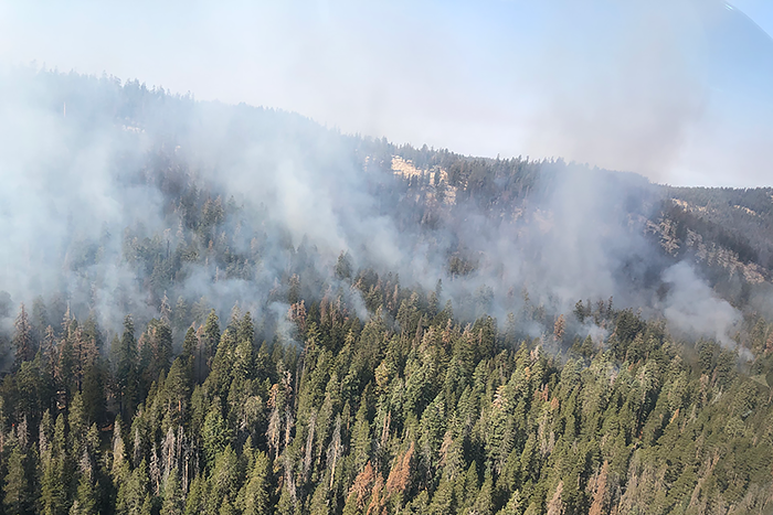 Summit Fire smoke