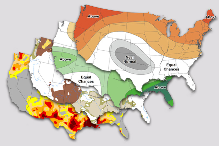 Infographic with four U.S. maps