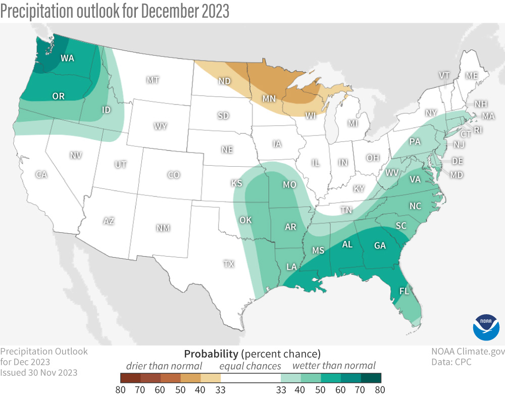 U.S. precipitation map