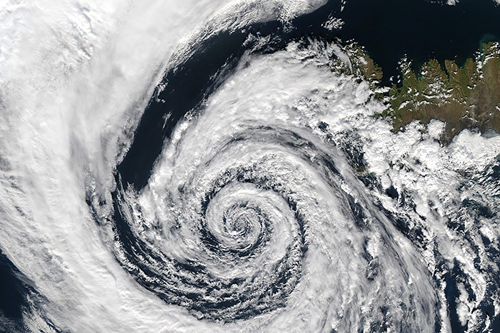 Cyclone clouds