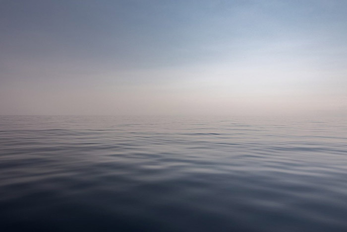 Smooth water surface