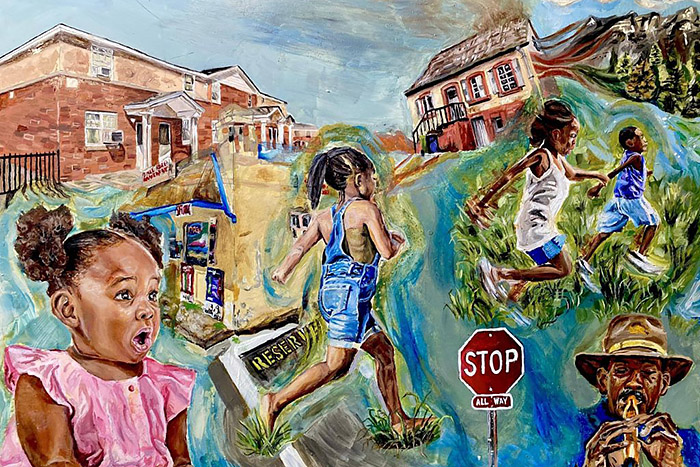 NCA5 oil painting