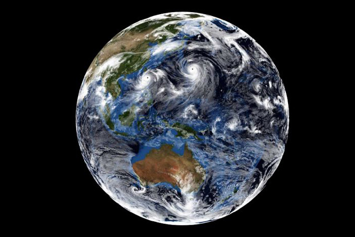 Satellite image of Earth
