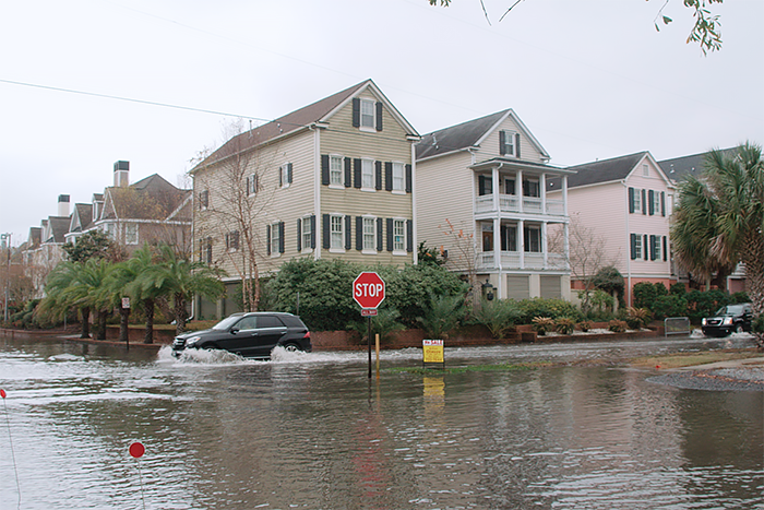 Photo of flooded street