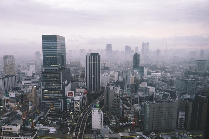 City smog photo