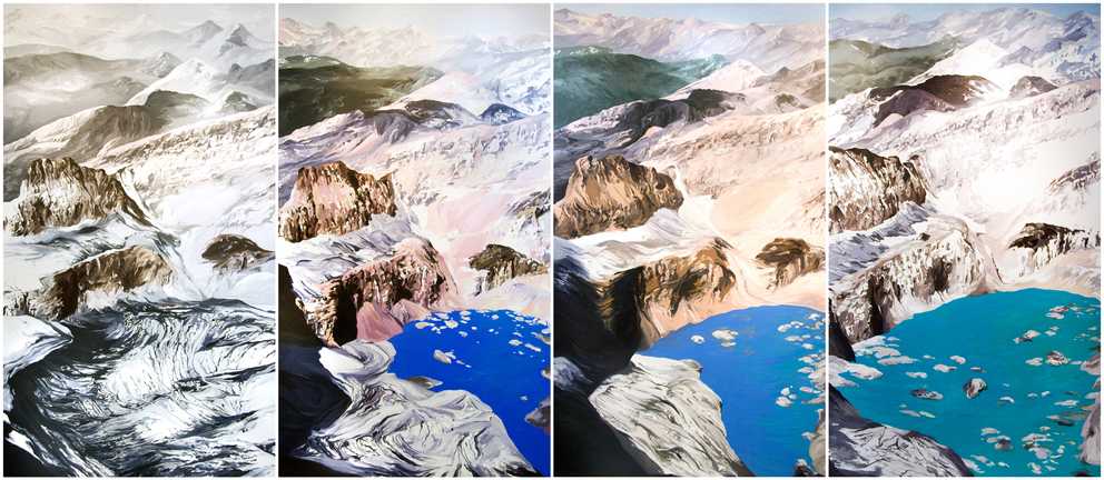 'Grinnell Mt. Gould Quadtych' from the Art x Climate Gallery