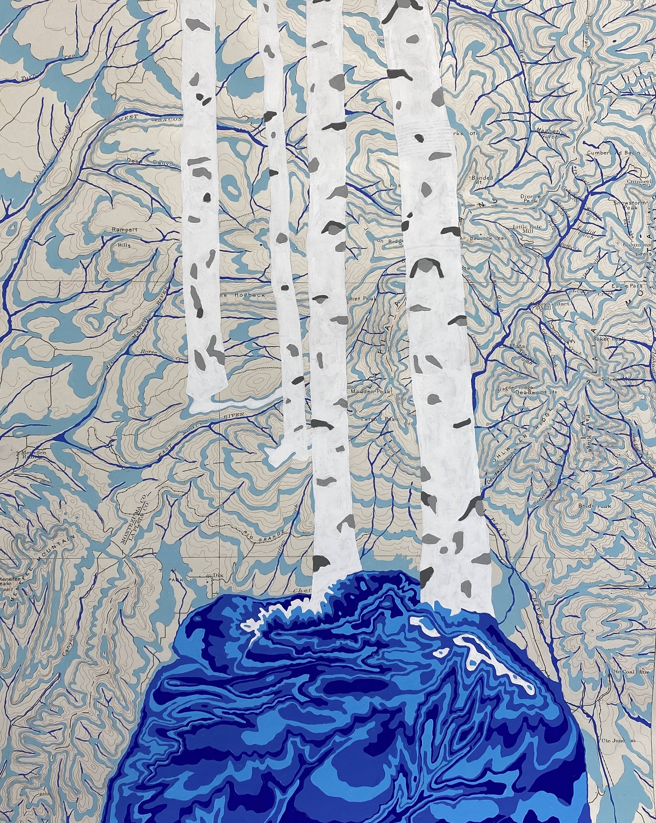 'Rivers Feed the Trees #467 (Aquifers)' from the Art x Climate Gallery