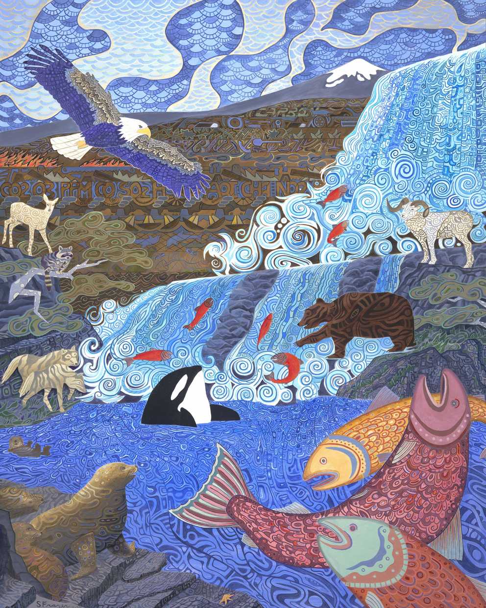 'Stream of Consciousness' from the Art x Climate Gallery