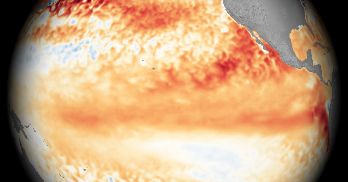 map of sea surface temperature anomalies for May 2026, centered on the tropical Pacific ocean
