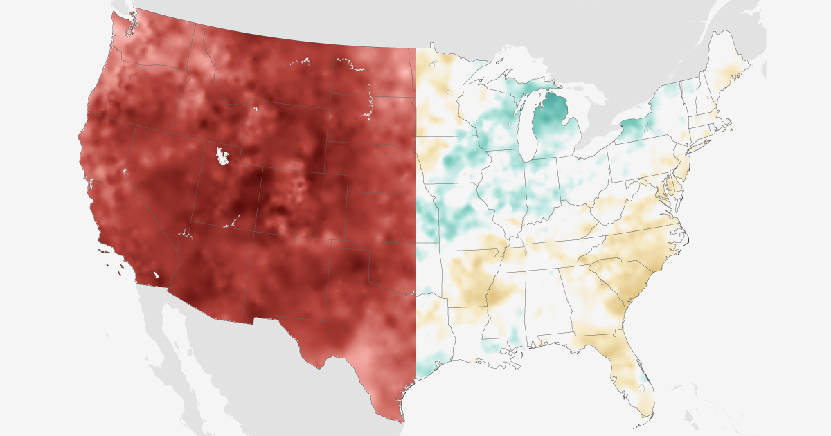 U.S. climate maps: January-July 2026