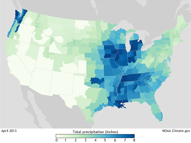 Climate Conditions: April 2013 Rain & Snow
