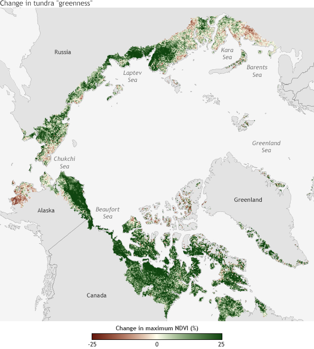 2013 Arctic Report Card: Greener Arctic of recent years likely to be the new normal