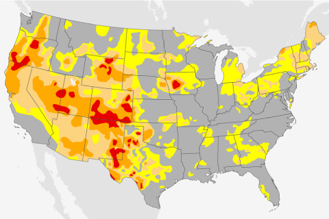 Drought map