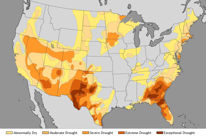 Dry, Warm Spring No Help for Southern Drought