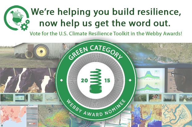 U.S. Climate Resilience Toolkit nominated for Webby Awards