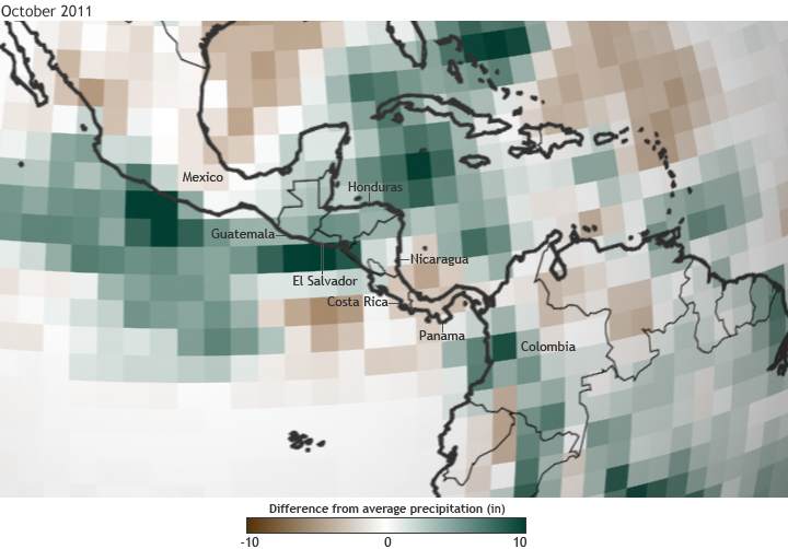 Torrential Rains in Central America