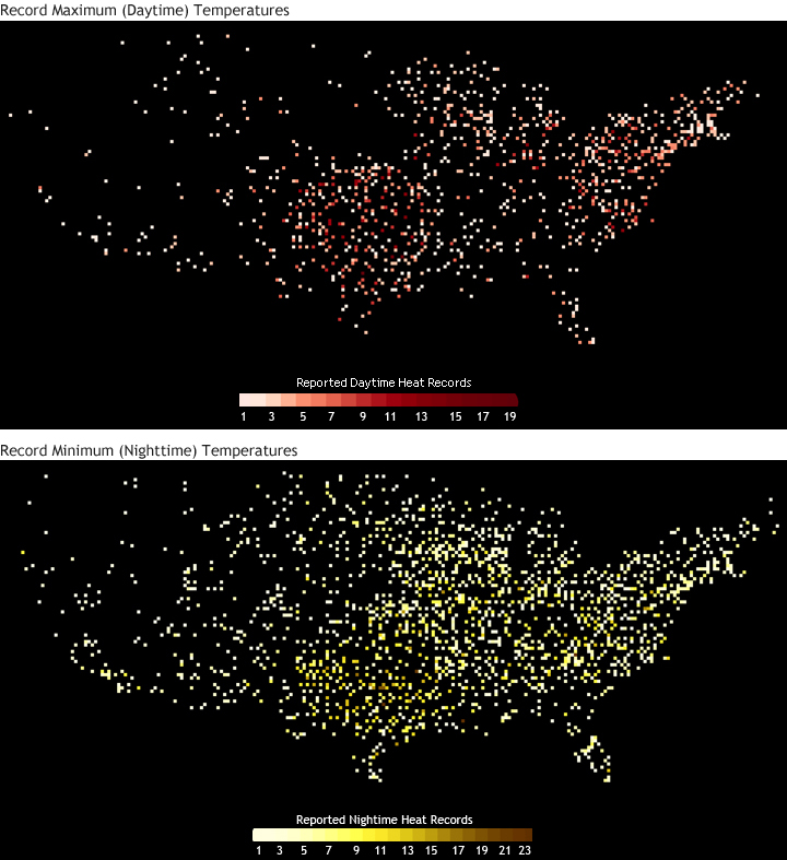 Heat Dominates the U.S. in July