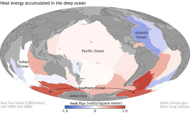 Research cruises reveal global warming reaching the deep Southern Ocean