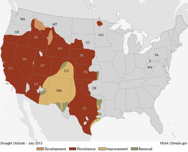 Climate Conditions: July 2013 Drought Outlook