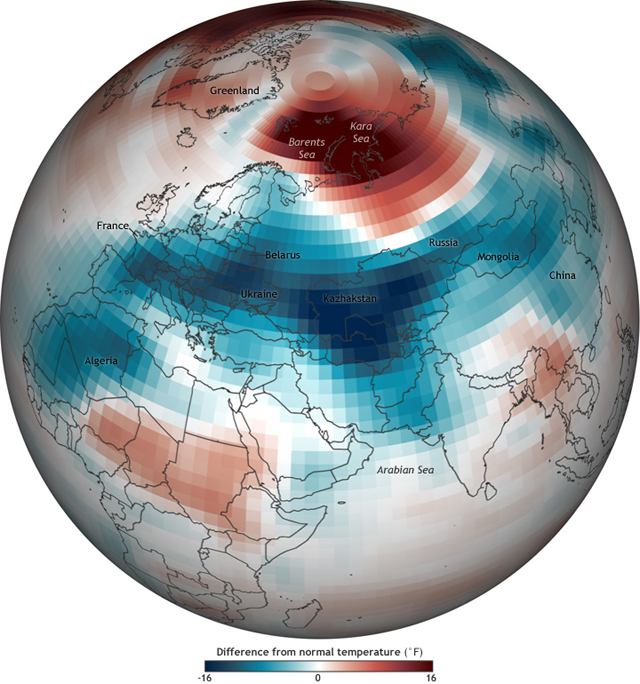 For Europe and central Asia, winter plays catch-up in February