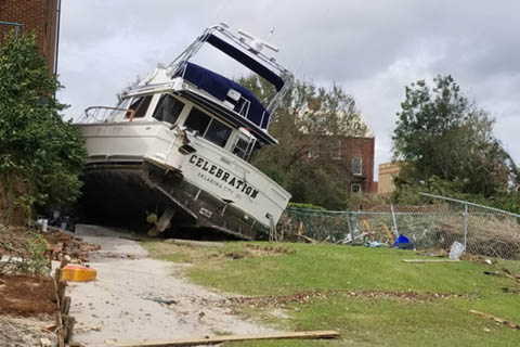 Boat in the wrong place