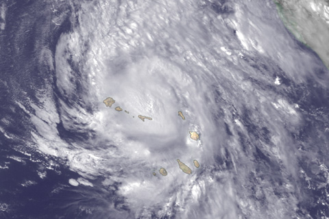 Hurricane Fred over Cape Verde