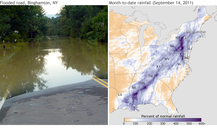 Record Rains & Floods in the Northeast