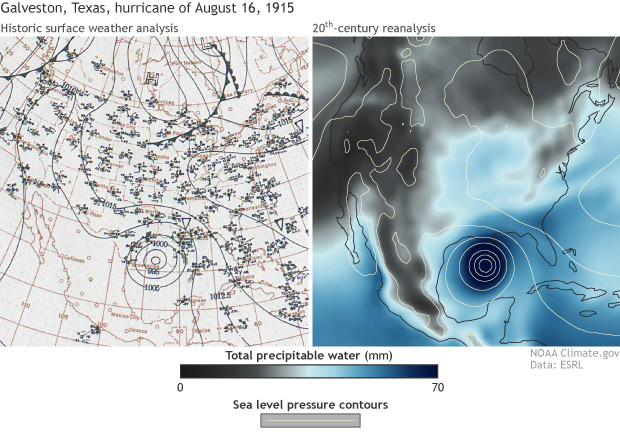Weather time machine provides reconstruction of 1915 Galveston hurricane