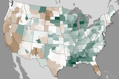 Precipitation map