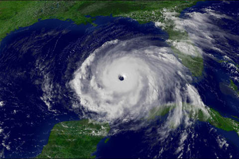 Satellite image of Hurricane Rita in Gulf of Mexico