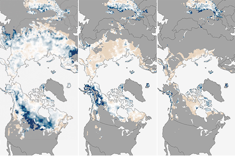 Snow Depth Anomaly map