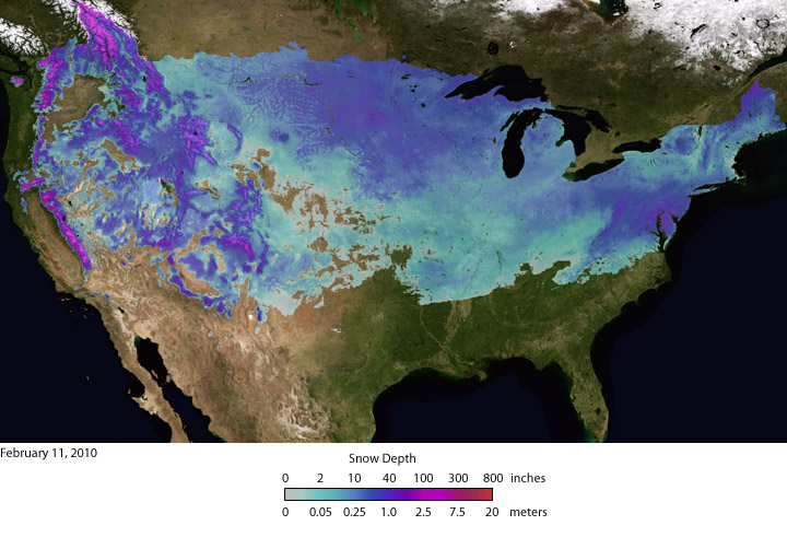 February 2010 Snow Depth