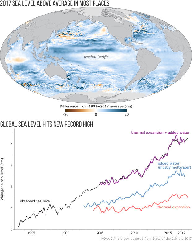 2017 State of the climate: Sea level