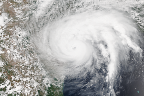 Satellite image of Harvey