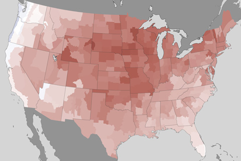 Temperature Anomalies map